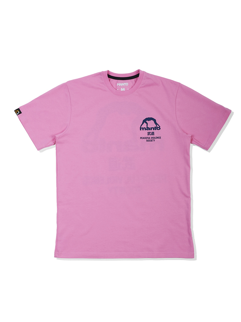 MANTO society t-shirt -pink